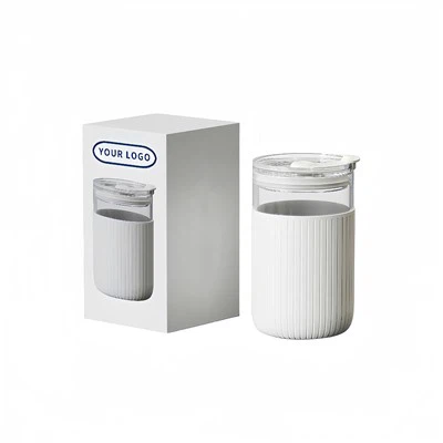 Taza de vidrio de 15 oz