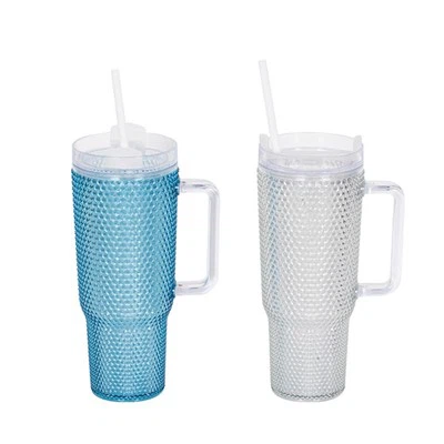 Taza de Gel de plástico con aislamiento de doble pared, 700ML, para Durian Cup Bear con asa, botella con pajita de plástico para beber