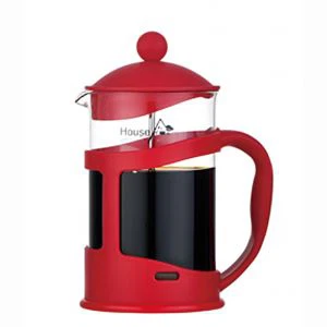 Tazas de la prensa de Frech del té de cristal 350ml con la manija plástica