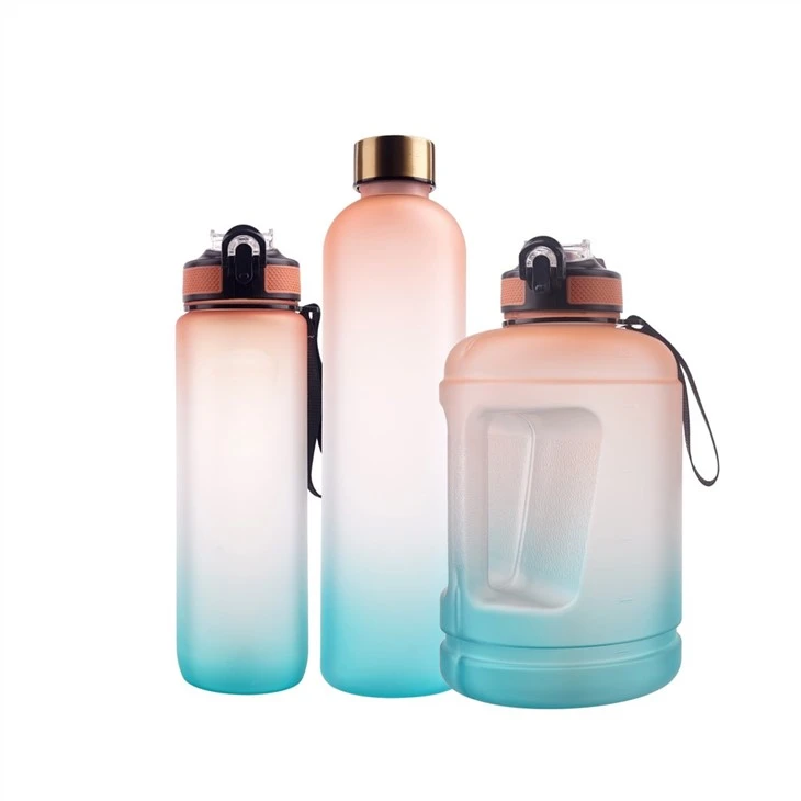 90oz Gallon Bottles Big Size Custom Logo Gym Straw Water Bottles With Handle